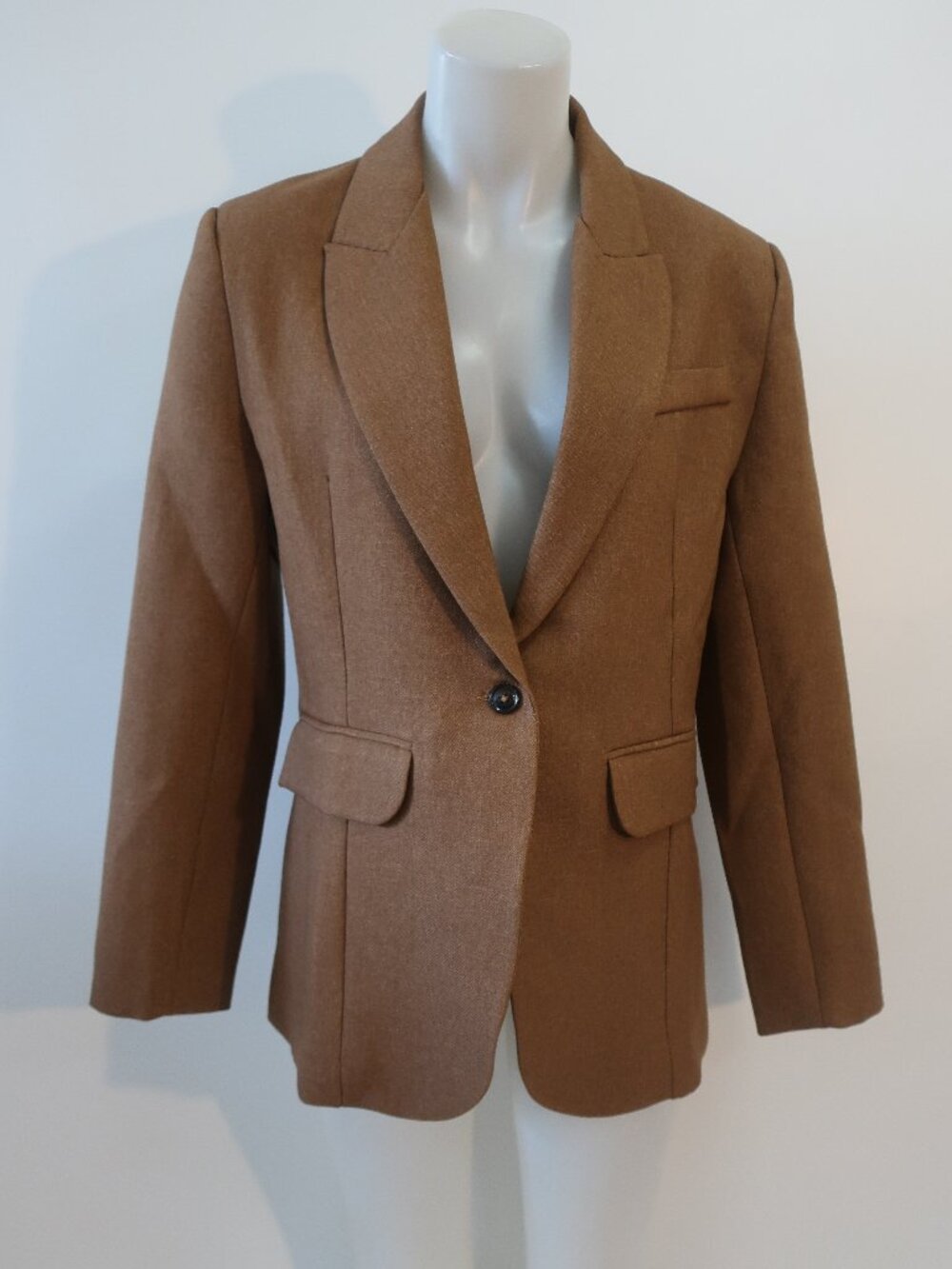 NWT Womens Parentezi Camel Brown (Item-13) Aria Sport Coat Blazer Jacket XS - Picture 5 of 13